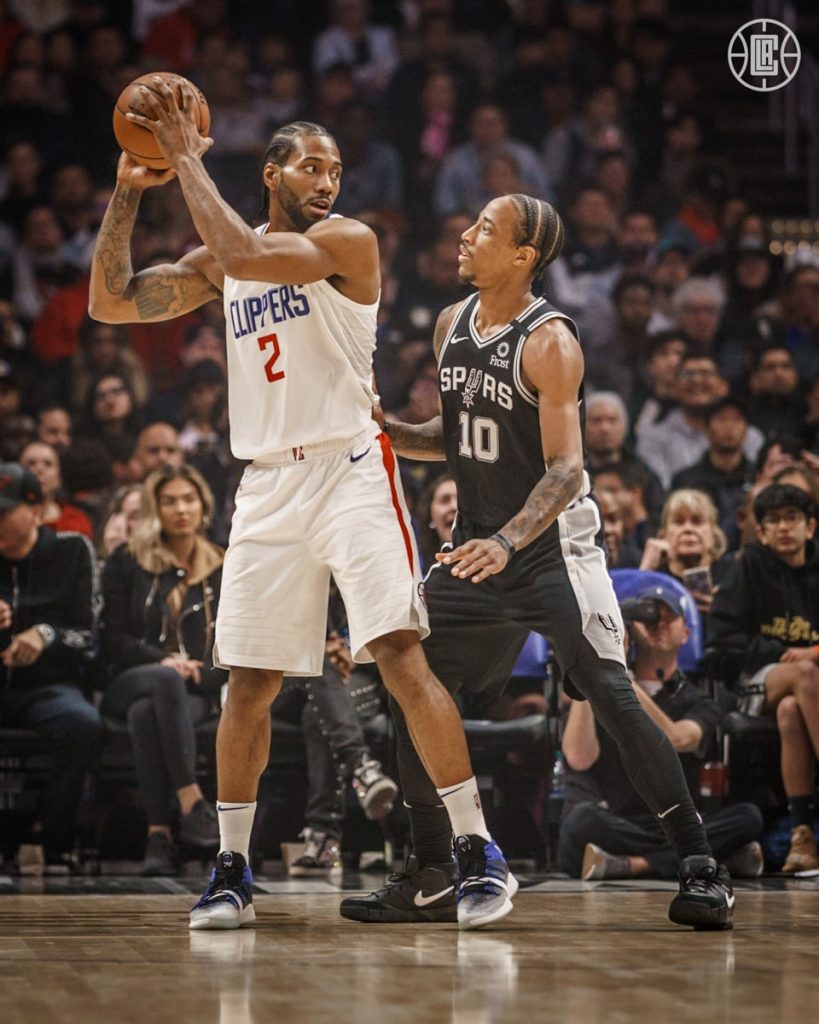 Kawhi Leonard LA Clippers Demar Derozan San Antonio Spurs