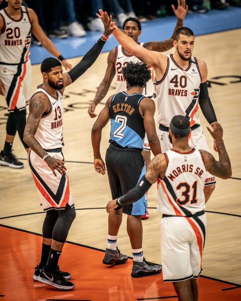 Paul George Lou Williams Ivica Zubac Marcus Morris LA Clippers Collin Sexton Cleveland Cavaliers
