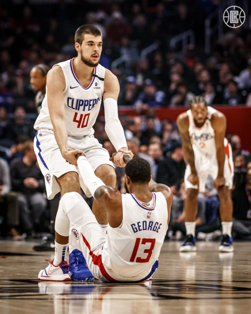 Ivica Zubac Paul George LA Clippers
