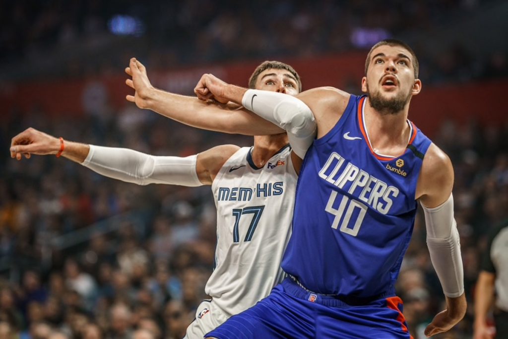 Ivica Zubac Jonas Valanciunas Memphis Grizzlies LA Clippers