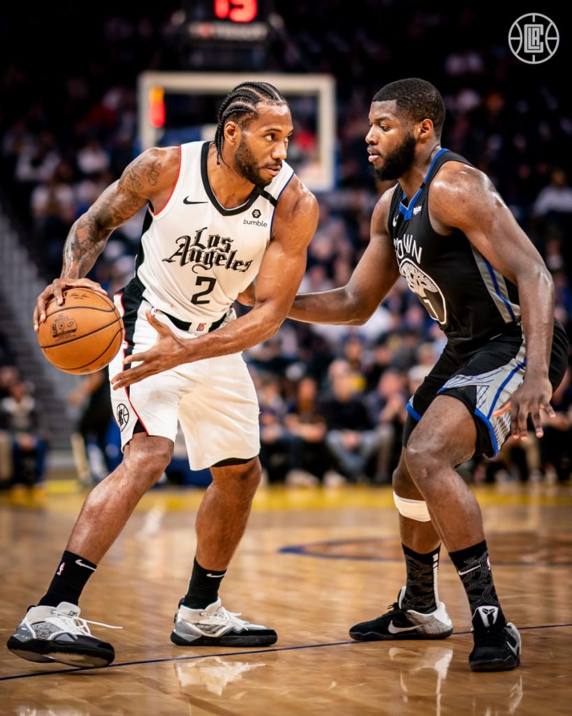 Kawhi Leonard LA Clippers Eric Paschall Golden State Warriors