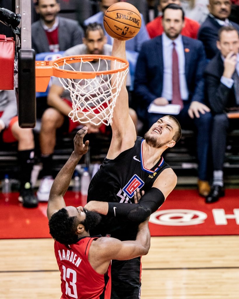 Ivica Zubac LA Clippers James Harden Houston Rockets
