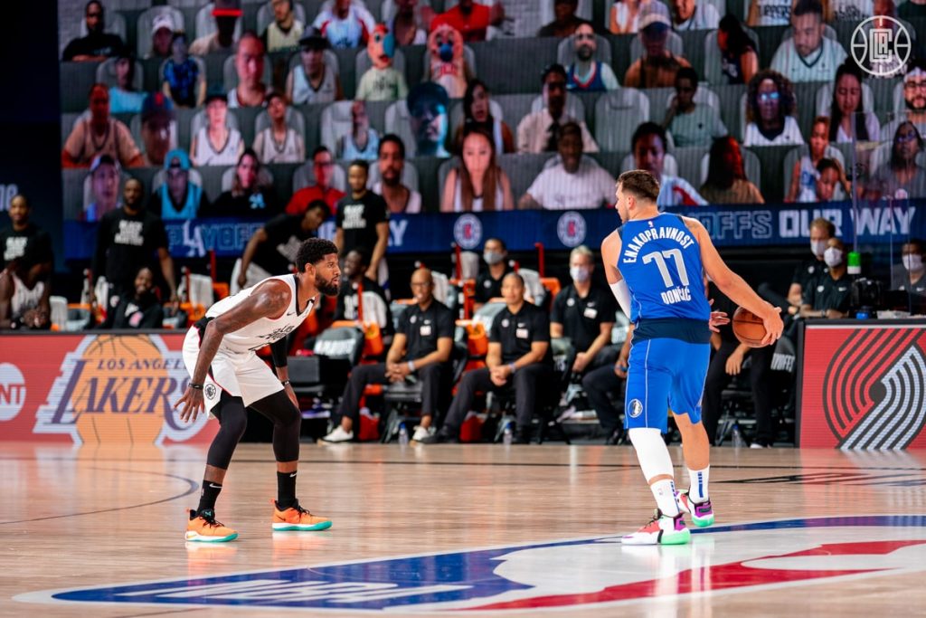 Paul George Luka Doncic LA Clippers Dallas Mavericks NBA Playoffs Game 5
