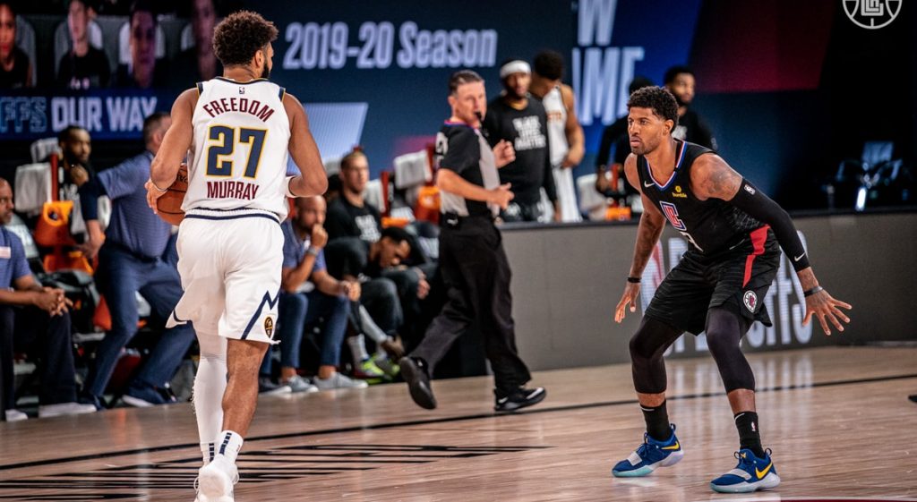 Jamal Murray Paul George NBA Playoffs Game 2 LA Clippers Denver Nuggets