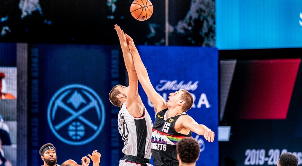 Ivica Zubac Nikola Jokic LA Clippers Denver Nuggets NBA Playoffs Game 3