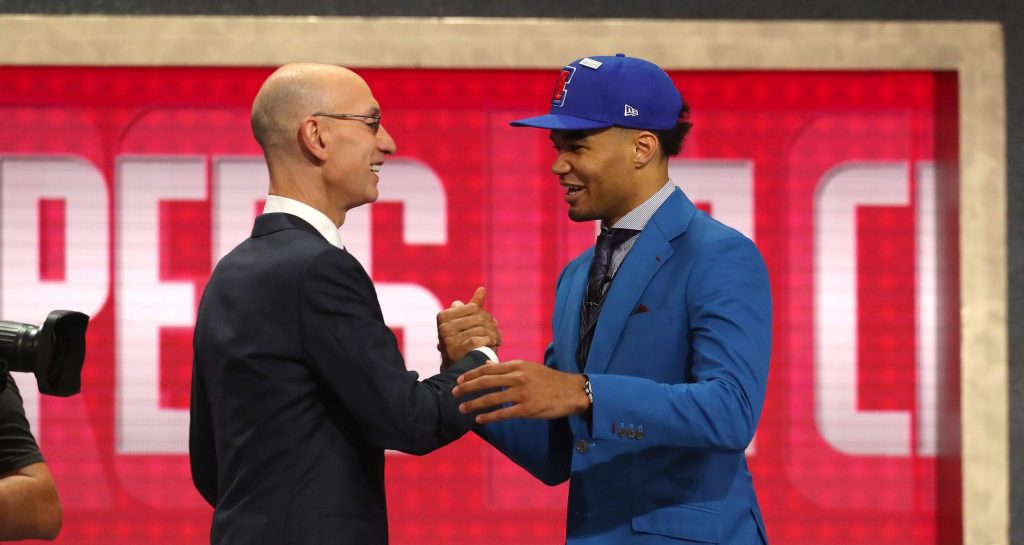 Adam Silver Jerome Robinson LA Clippers NBA Draft