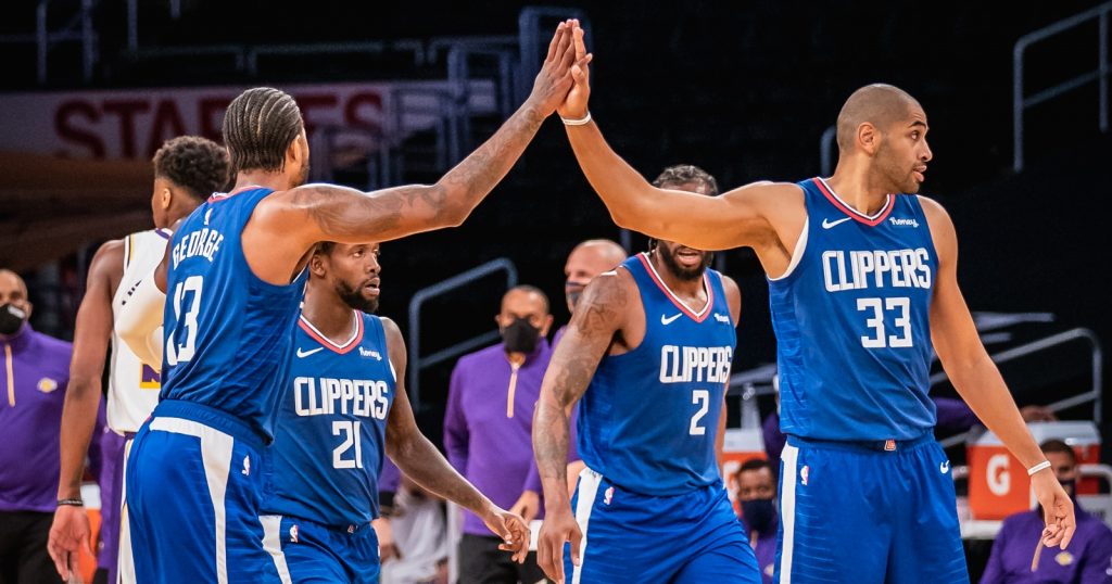 LA Clippers Paul George Patrick Beverley Kawhi Leonard Nicolas Batum