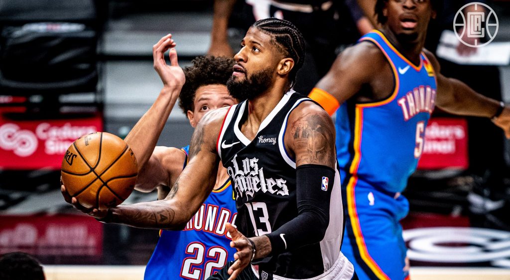 LA Clippers Oklahoma City Thunder Paul George