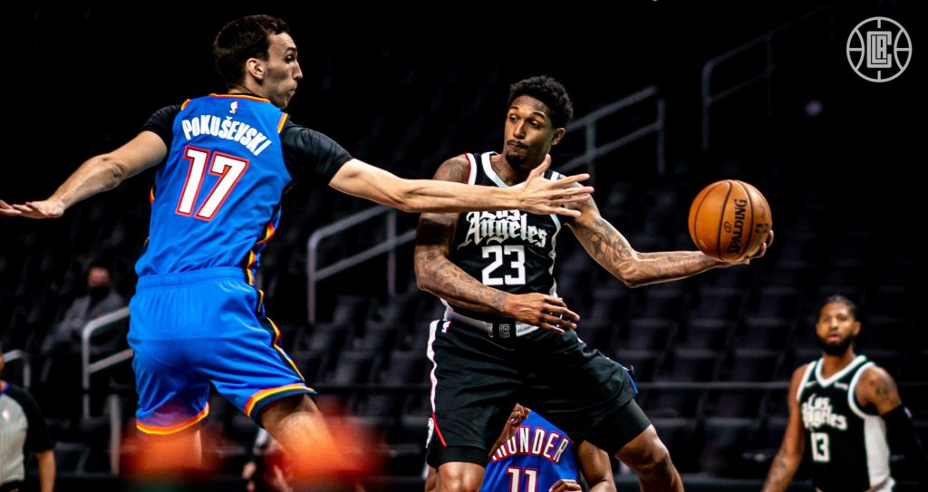 LA Clippers Oklahoma City Thunder Pokusevski Lou Williams