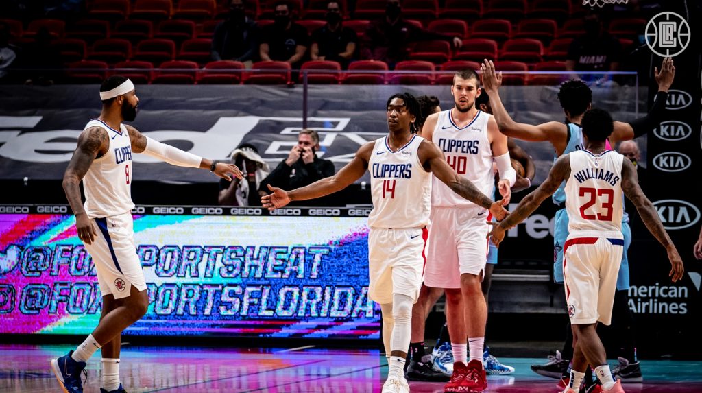 LA Clippers Miami Heat Marcus Morris Terance Mann Ivica Zubac Lou Williams