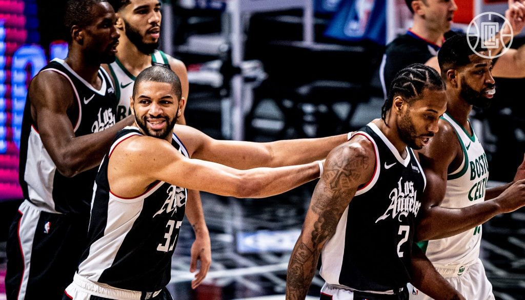 LA Clippers Boston Celtics Nicolas Batum Kawhi Leonard