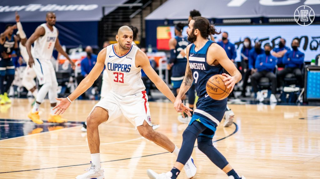 LA Clippers Minnesota Timberwolves Nic Batum Ricky Rubio