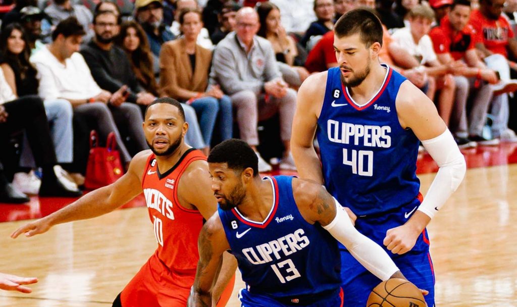 Eric Gordon Paul George Ivica Zubac LA Clippers Houston Rockets